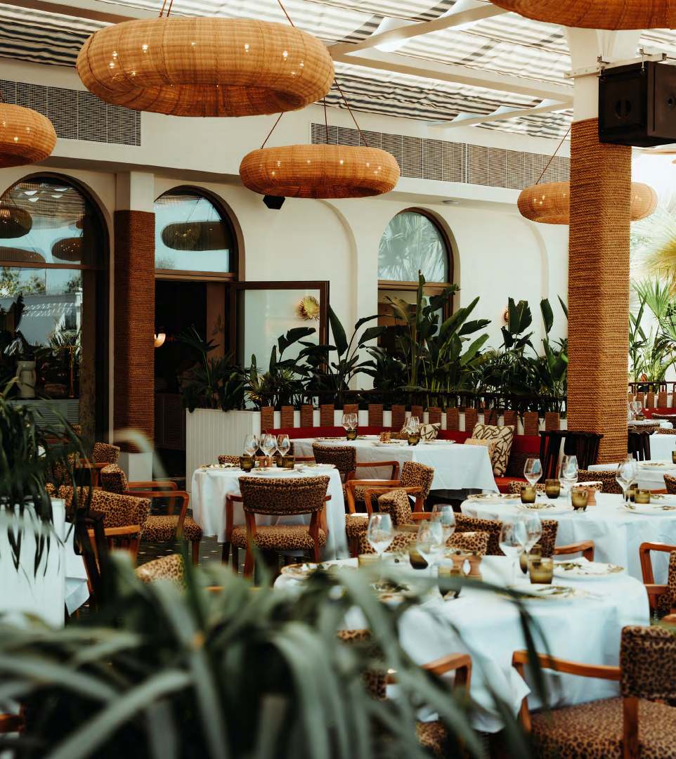 Restaurant dining room at J1 Beach
